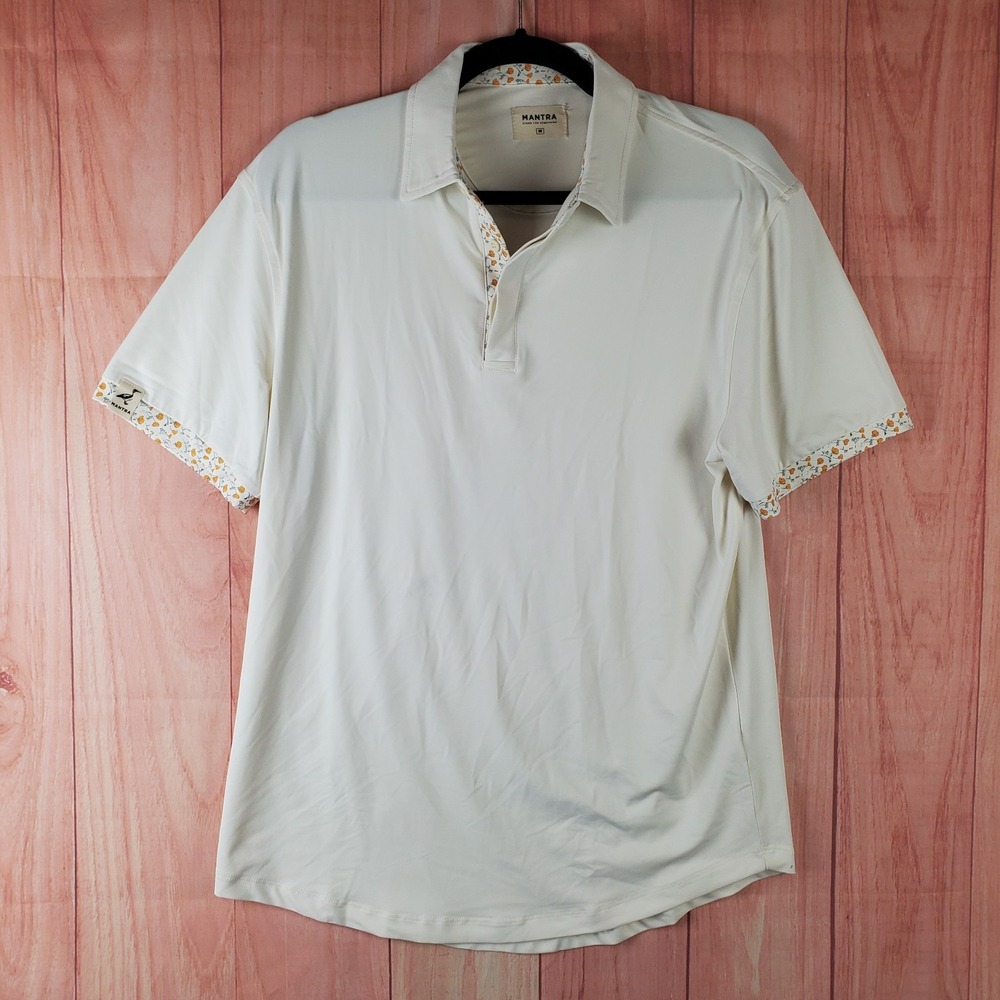 Manta Polo Shirt Mens Sz M Medium‎ Stretch Collared Golf